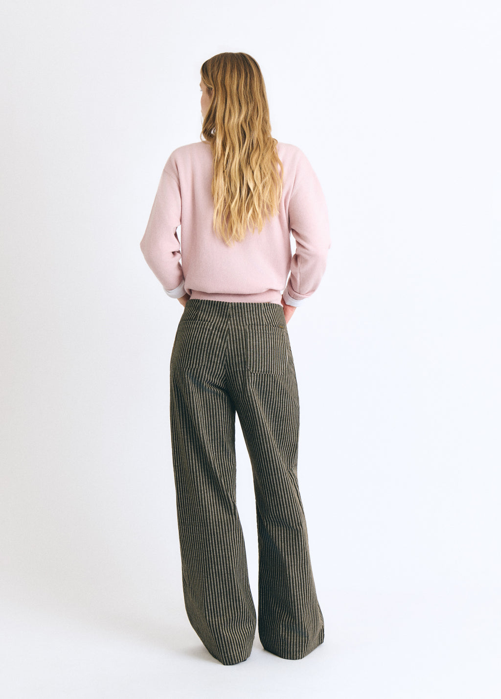 Cordhose mit Streifen