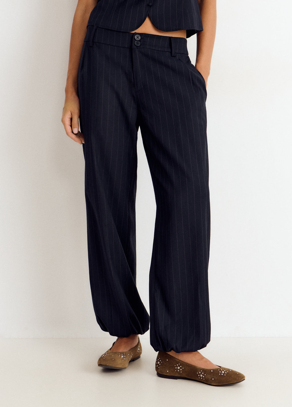 Pinstripe harembroek