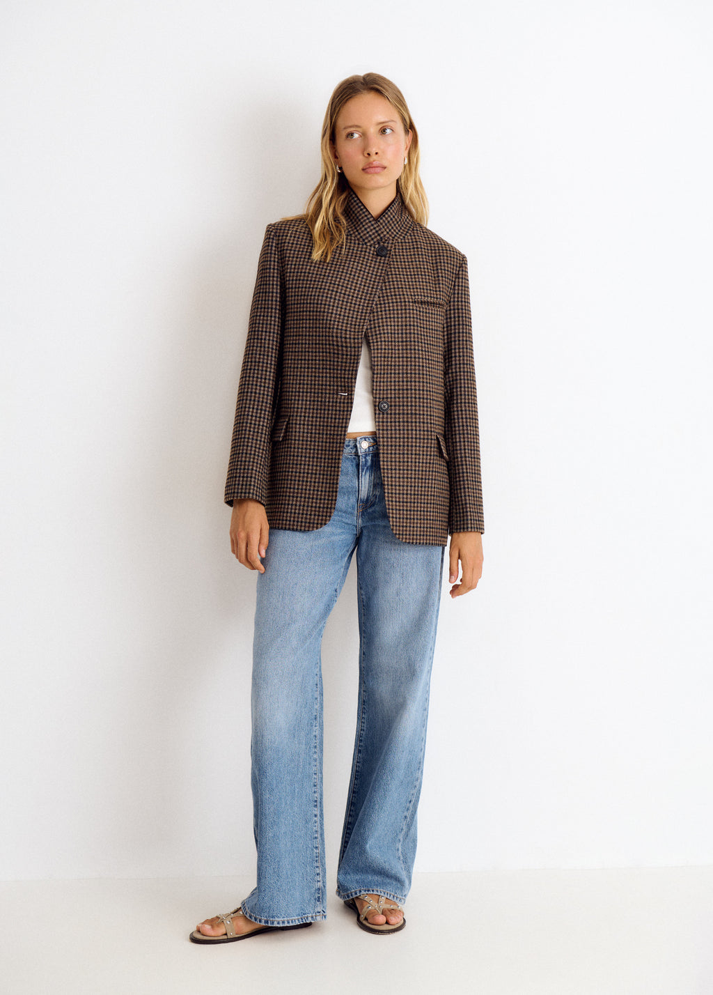 Karierte Jacke