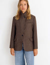 Karierte Jacke