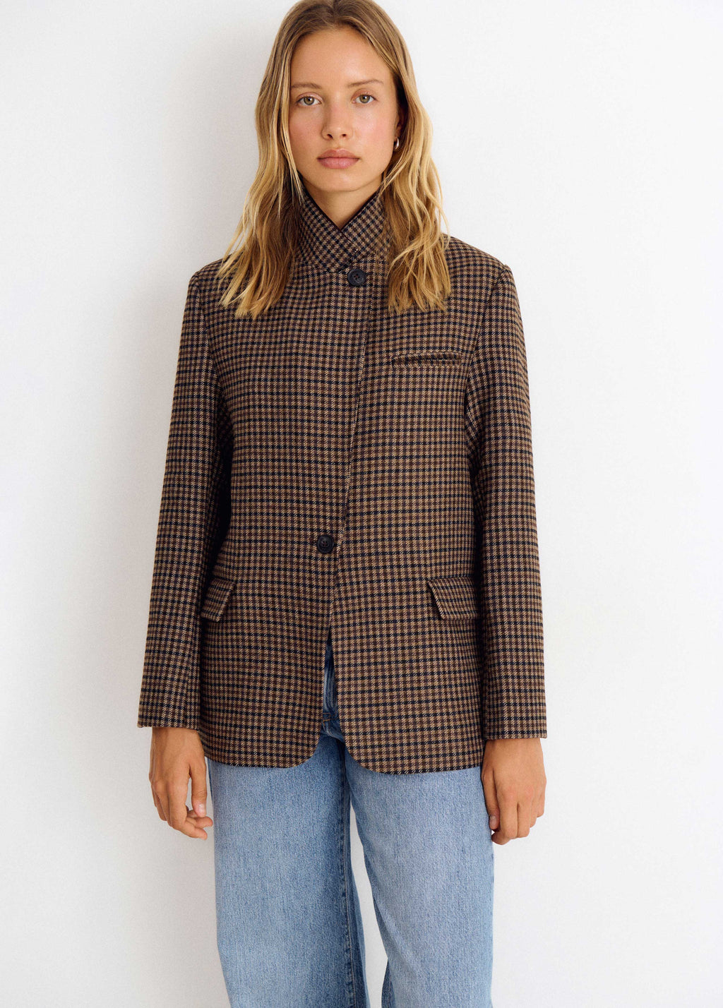 Karierte Jacke