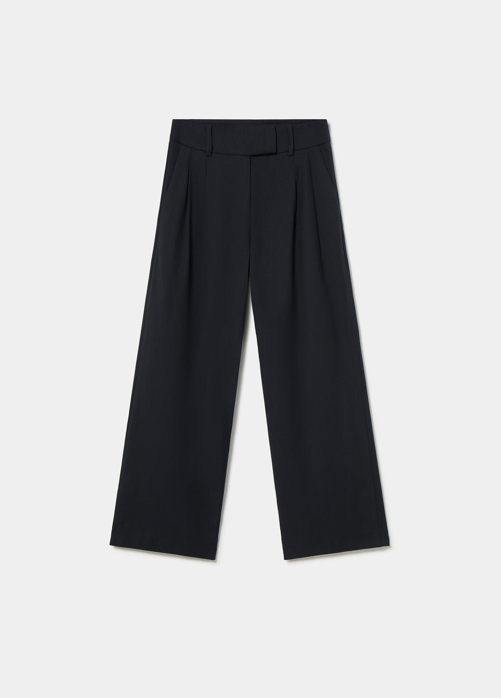 Pantaló llis amb pinces falses