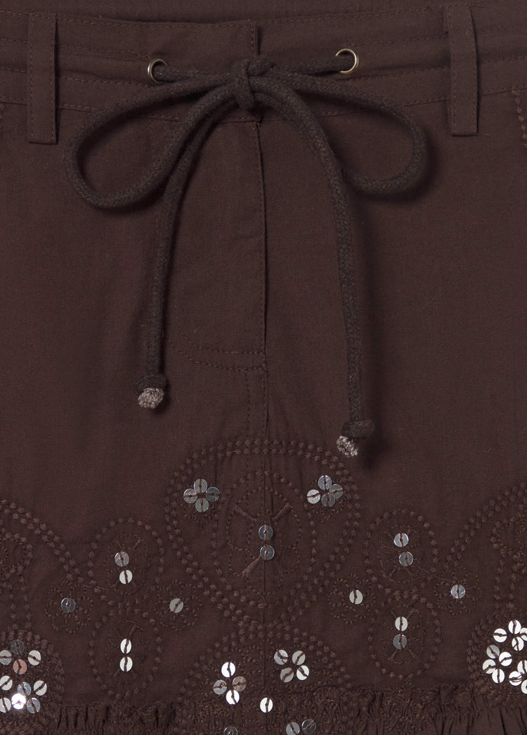 Mirror short skirt