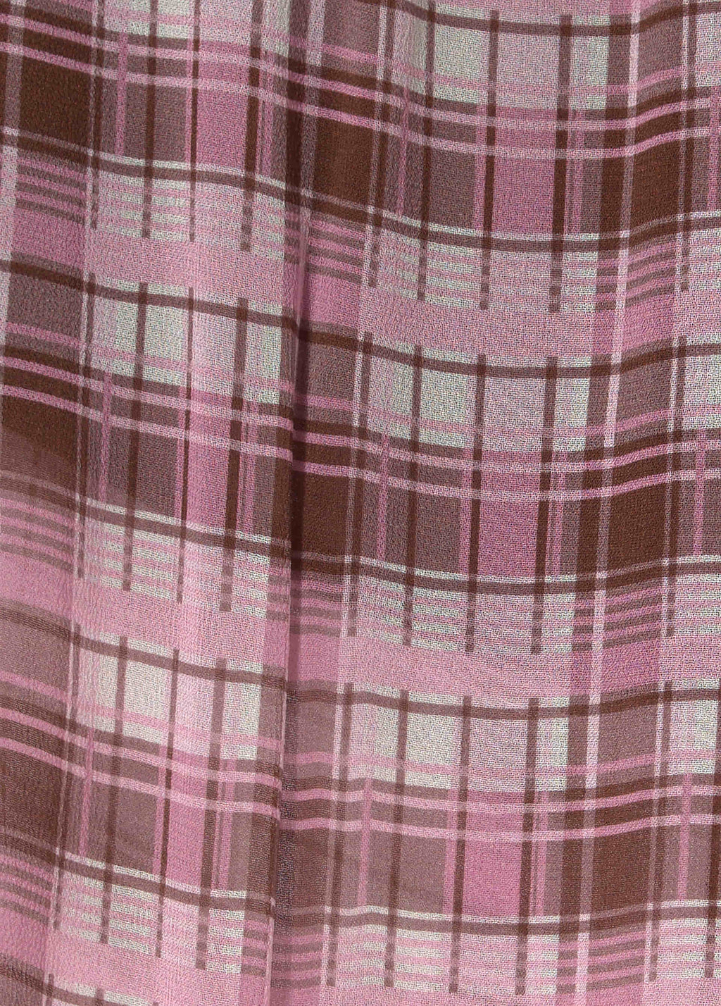 Pantalon long bouffant à carreaux