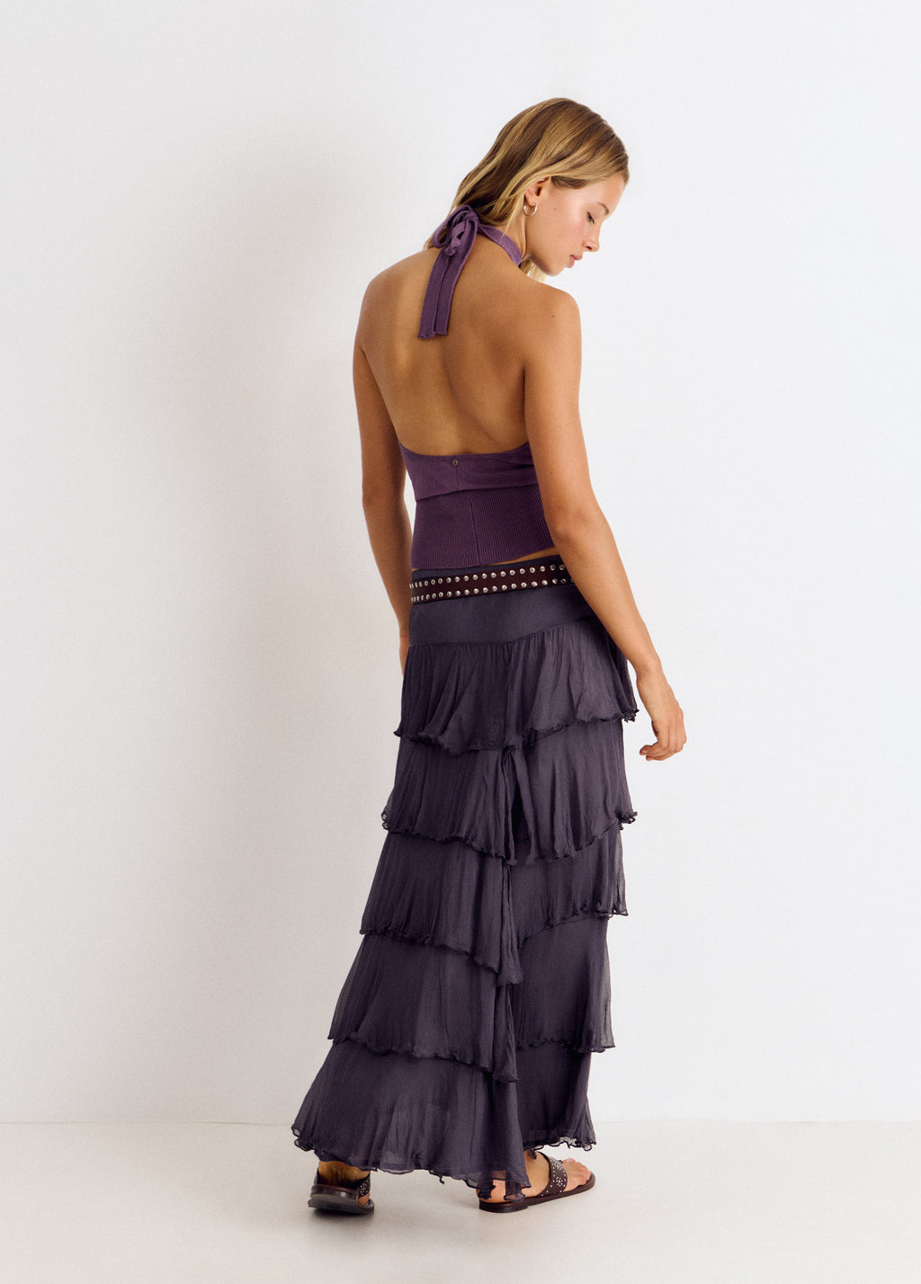 Lange rok met volant