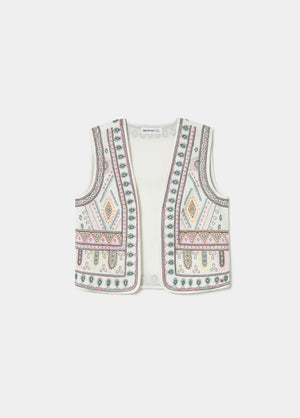 Embroidered vest