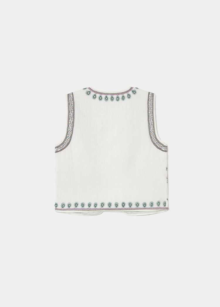 Embroidered vest