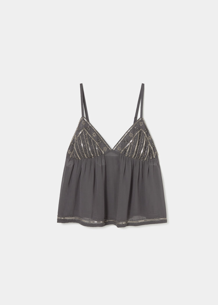 Beaded strap top