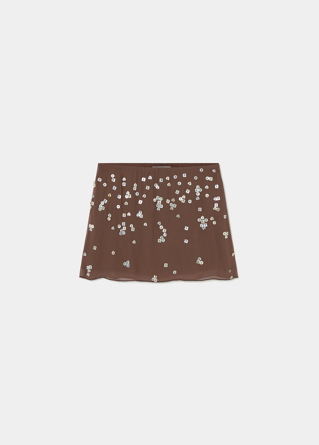 Jupe courte à sequins