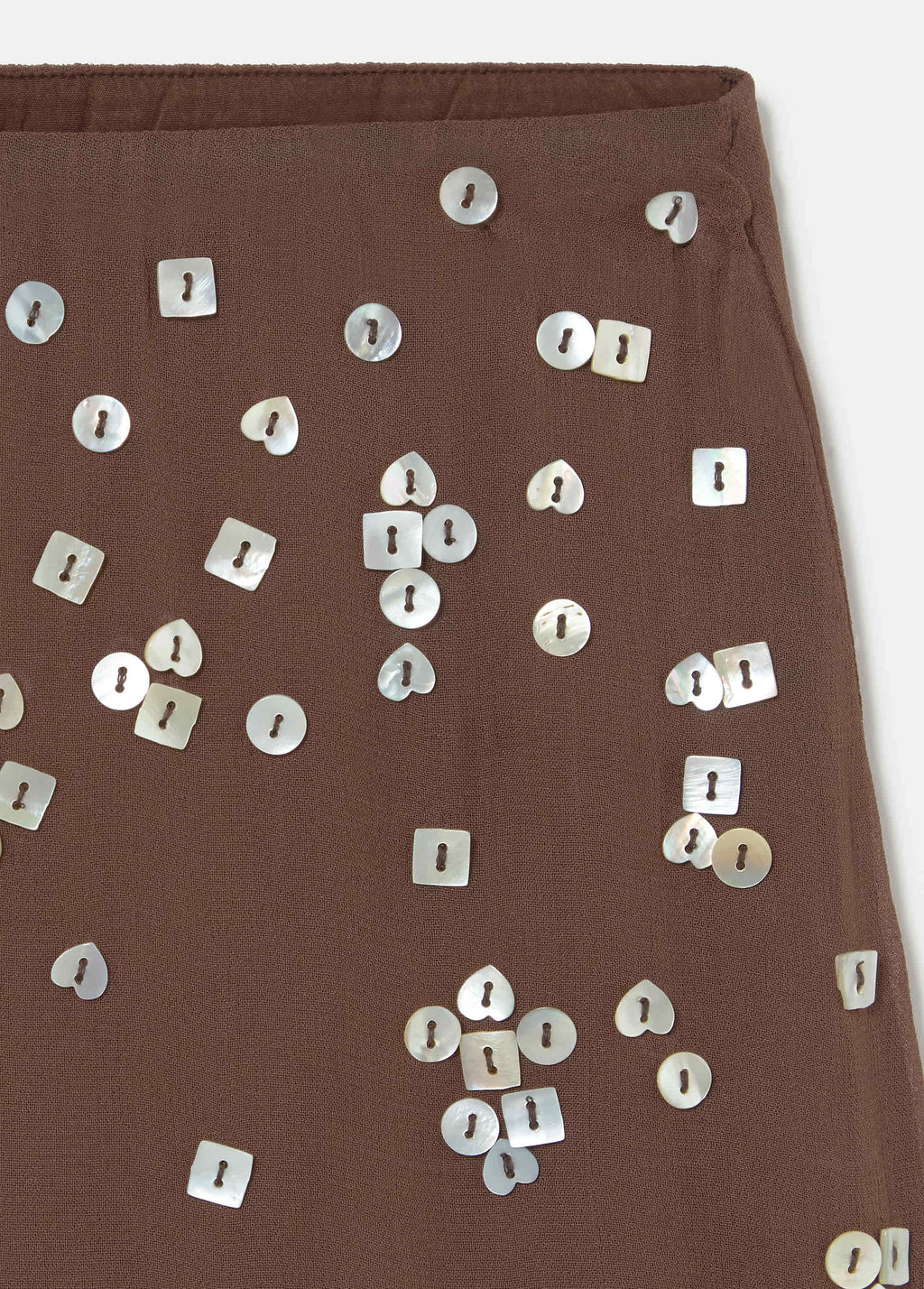Jupe courte à sequins