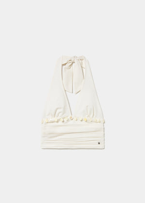 Top halter detalle concha