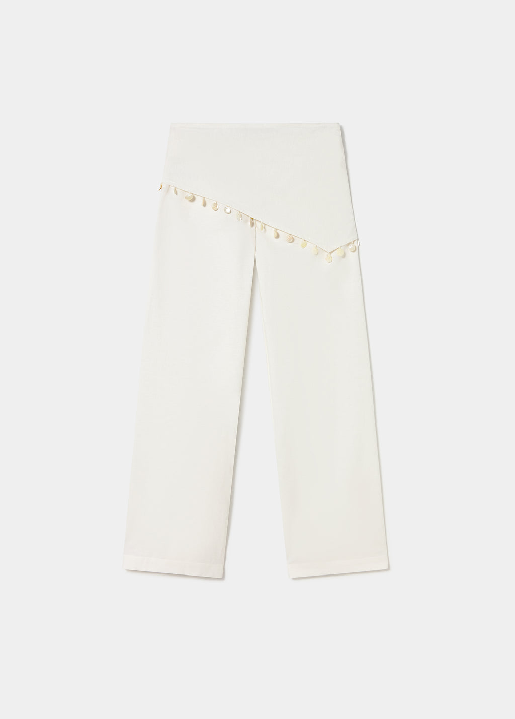 Pantalón pareo detalle concha