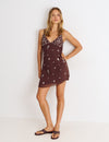 V-neck spaghetti-strap dress