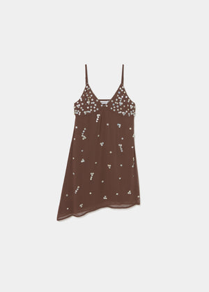 V-neck spaghetti-strap dress