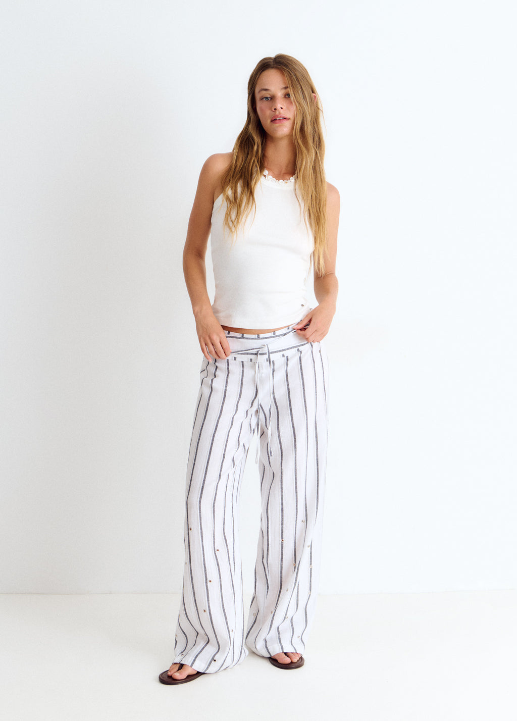 Pantalón largo rayas