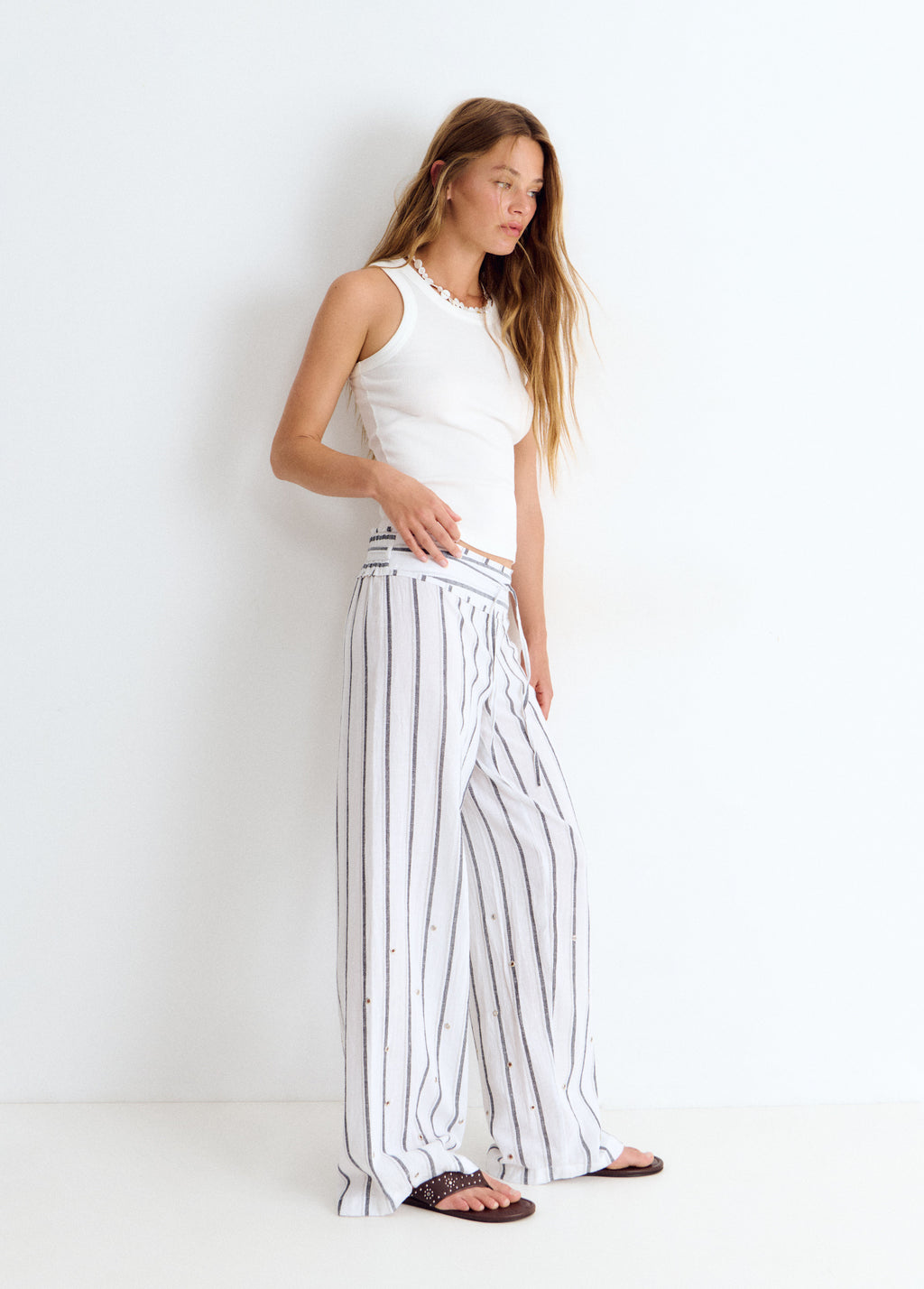 Pantalón largo rayas