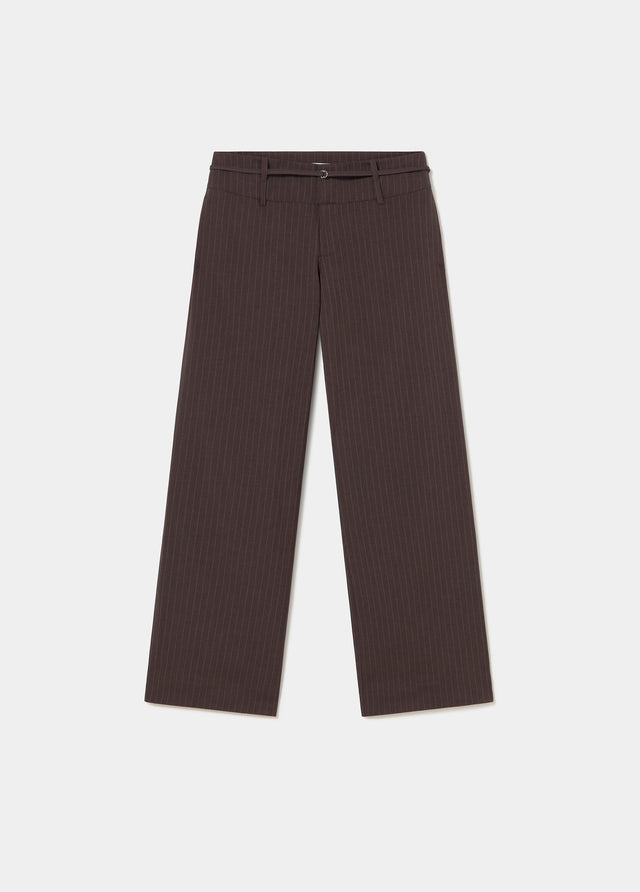 Pantalón raya diplomática cintura ancha