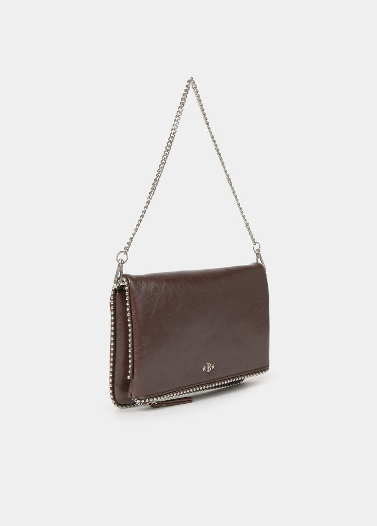 Small flap bag with beads