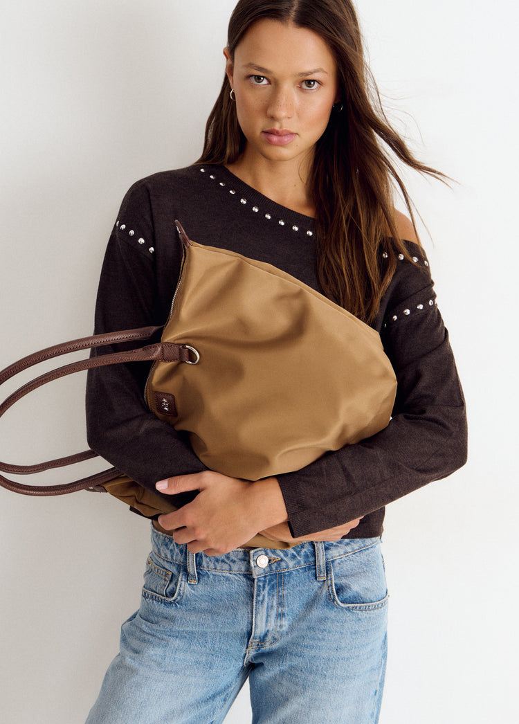 Nylon shopper bag