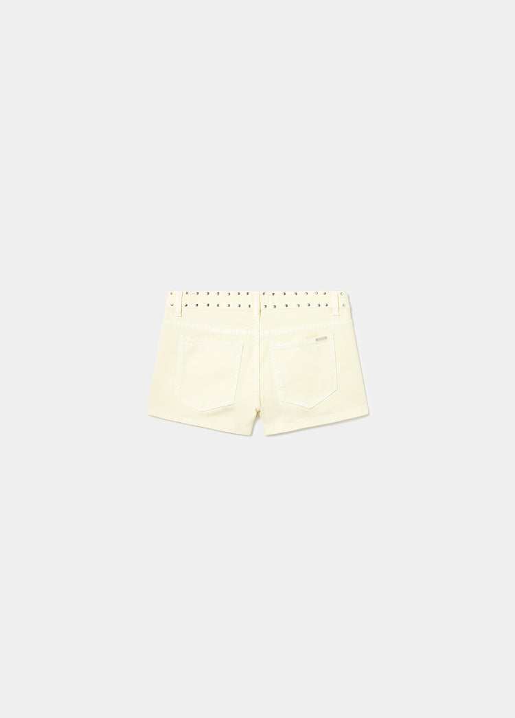 Decorative studded shorts