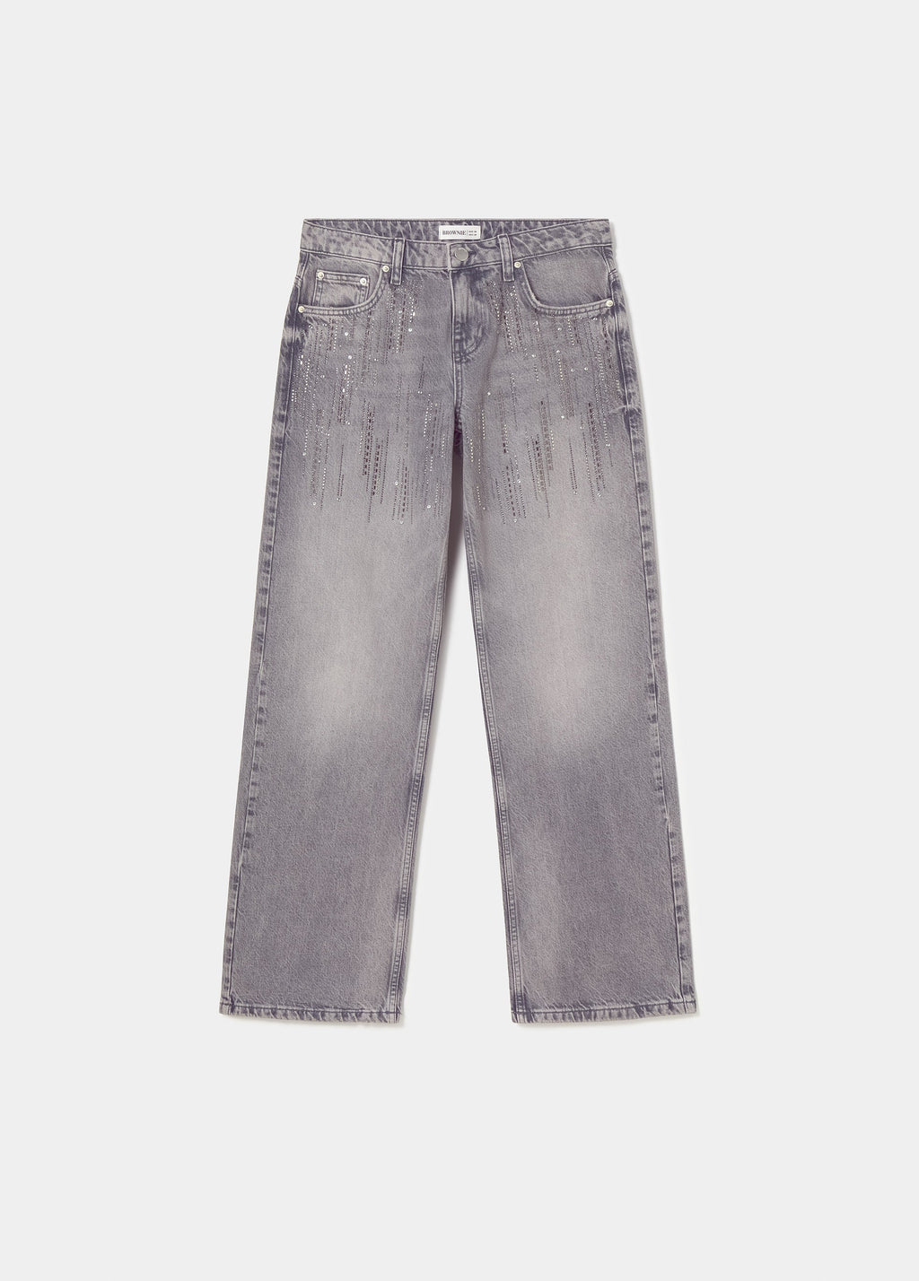 Shiny cascade jeans