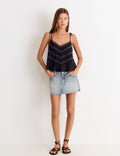 Lace strap top