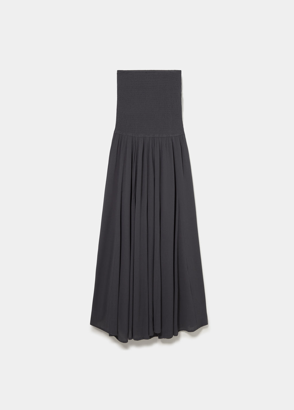 Long bandeau lace dress