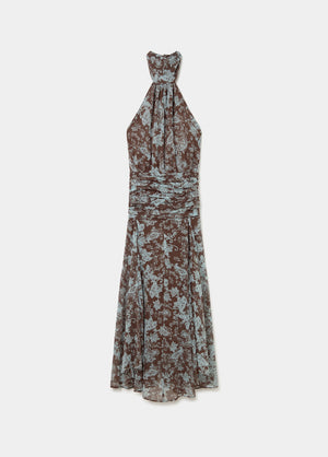 Vestido largo estampado