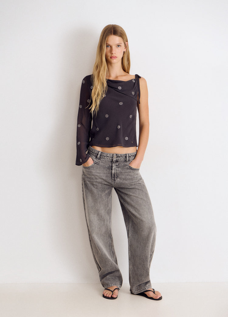 Floral Studded Blouse