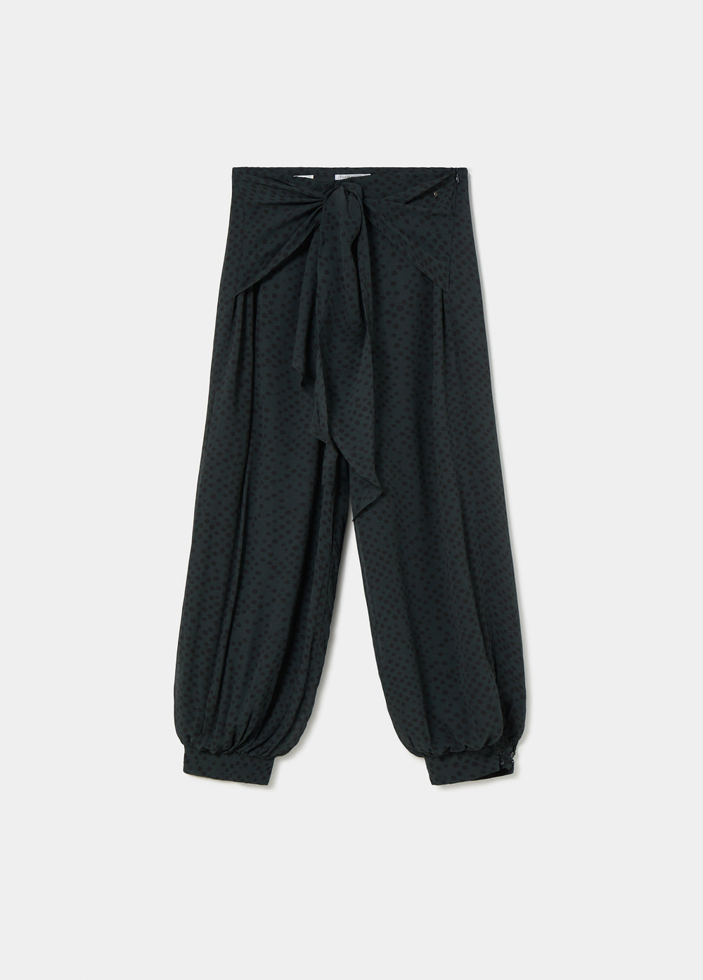Harem pants with waist tie