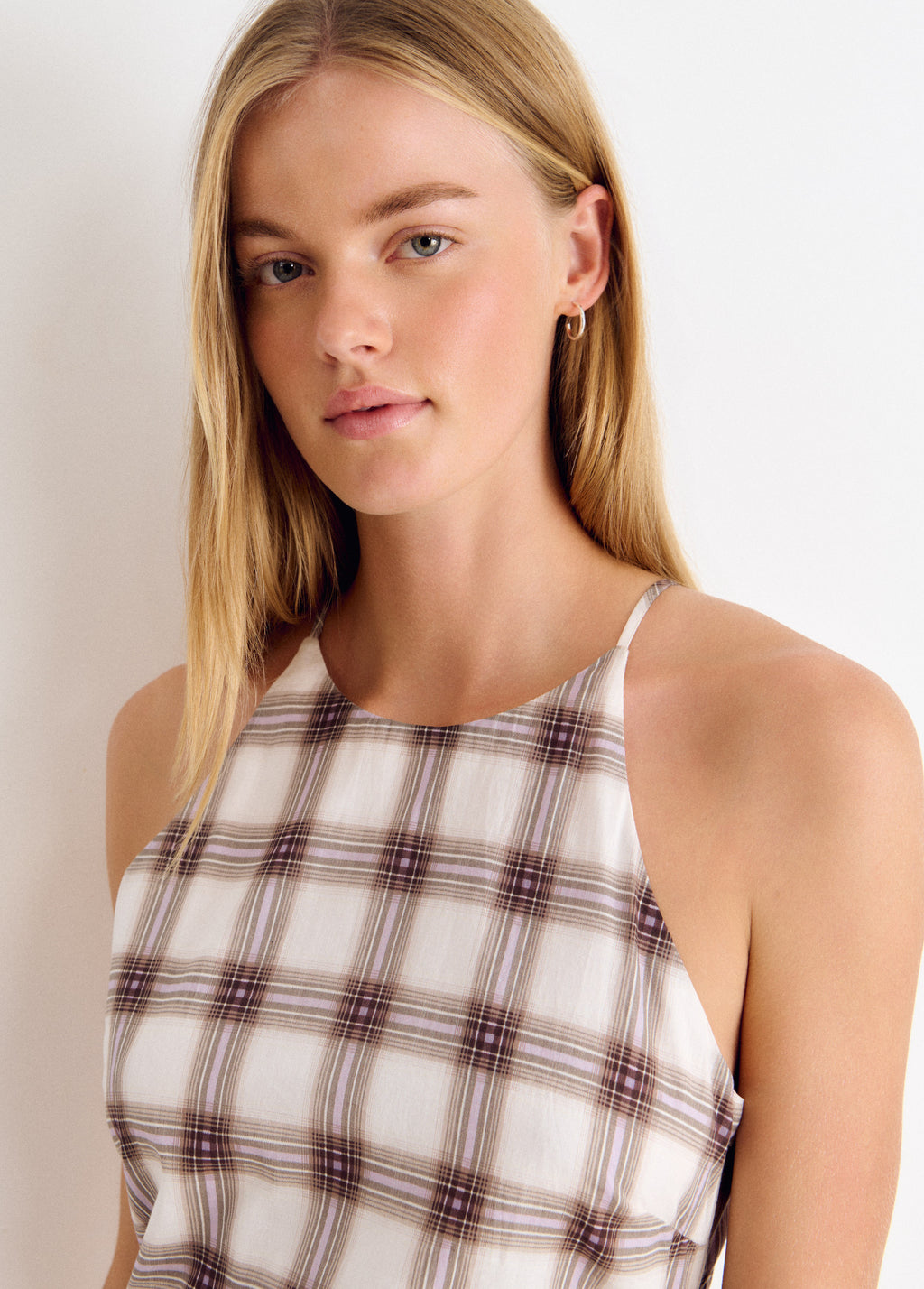 Vestido largo cuello halter
