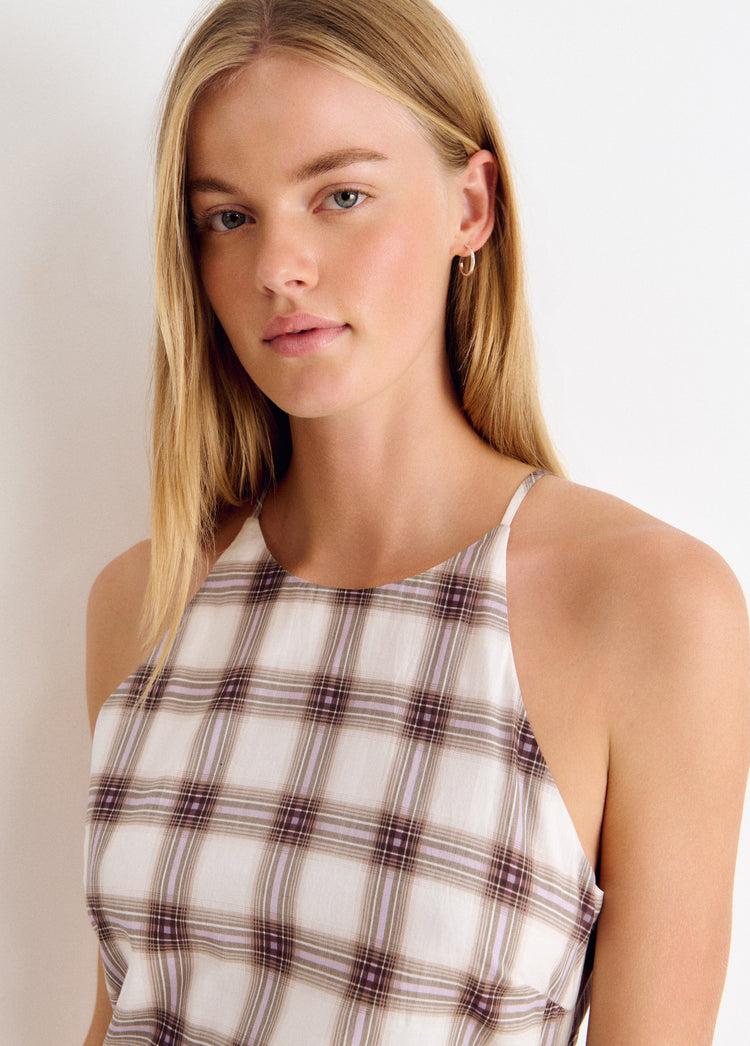 Long halter-neck dress