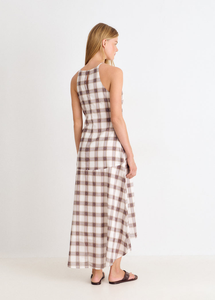 Long halter-neck dress