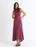 Langes Jacquardkleid