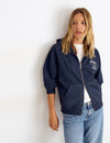 Fleece sweatshirt with a back print