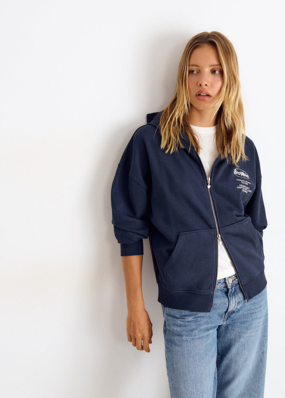 Sudadera felpa print espalda