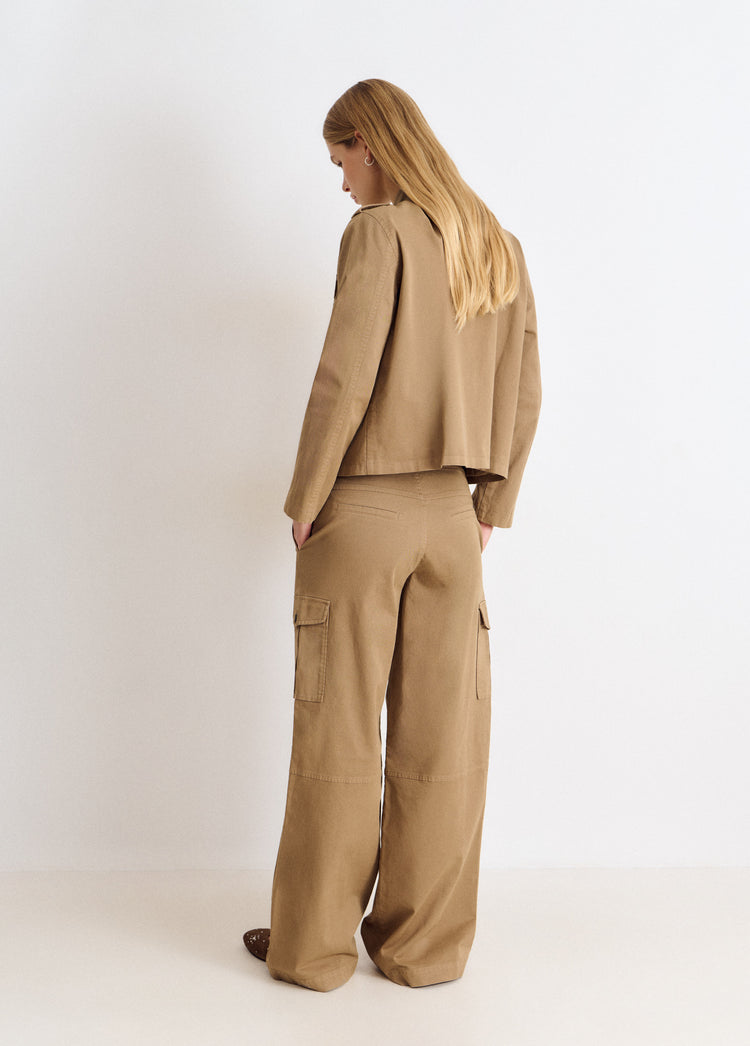 Mid-rise cargo pants