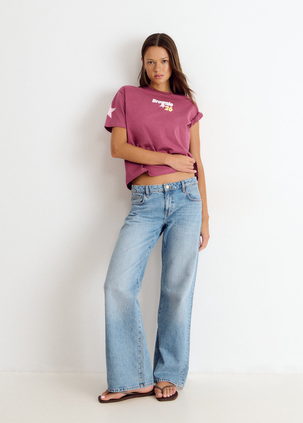 Surfer print T-shirt