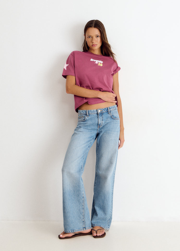 Surfer print T-shirt