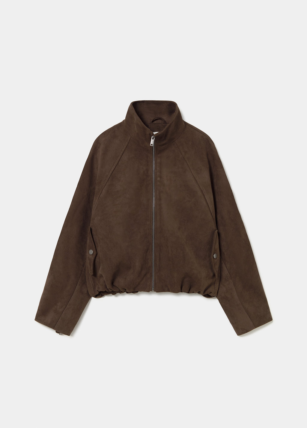 Suede-effect puffer jacket
