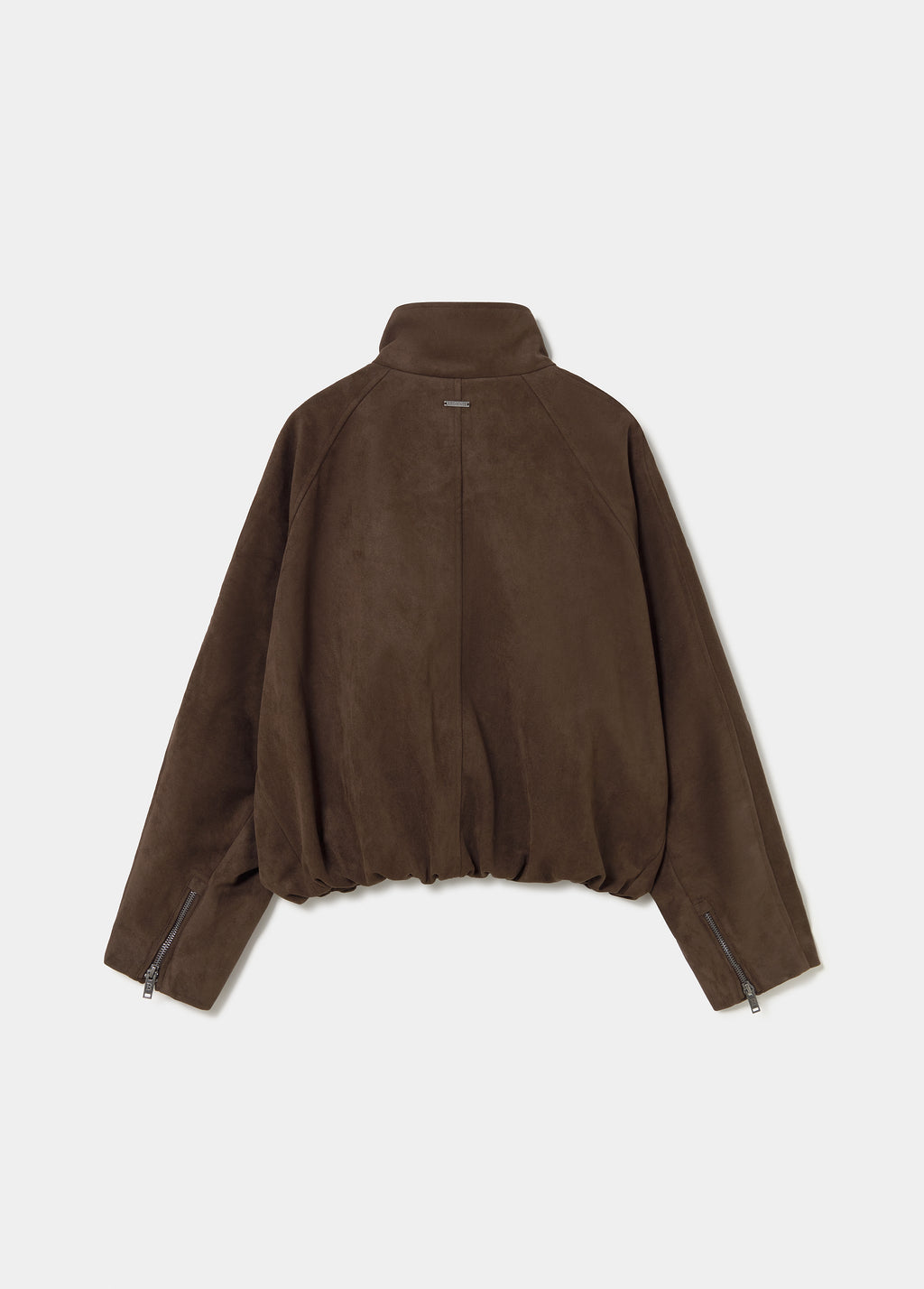 Suede-effect puffer jacket