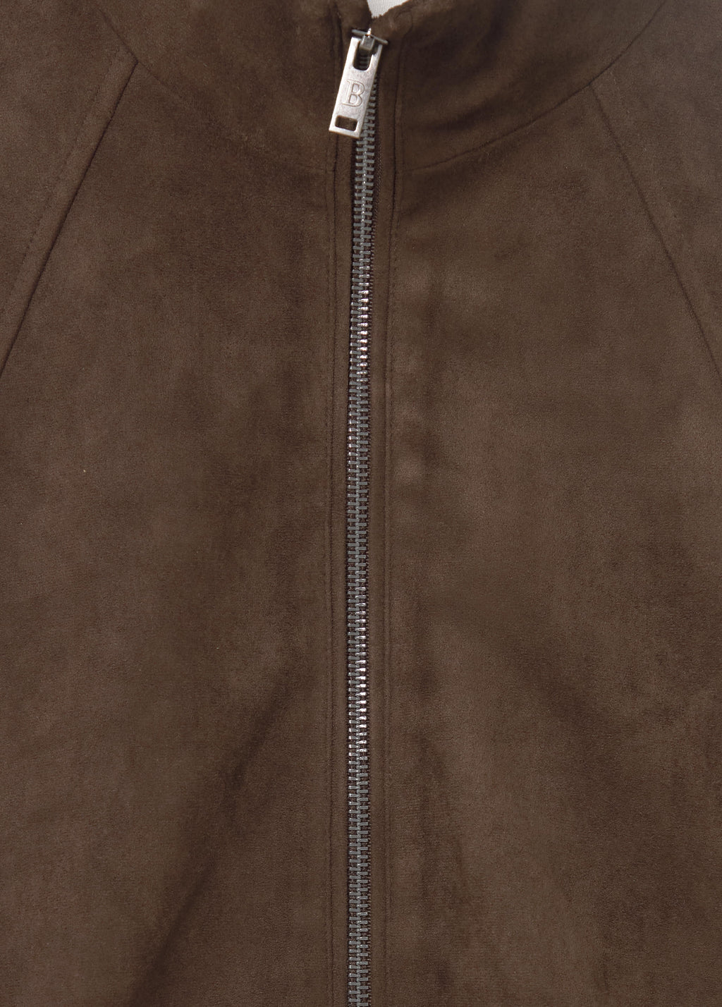Suede-effect puffer jacket