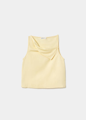 Top solapa lino