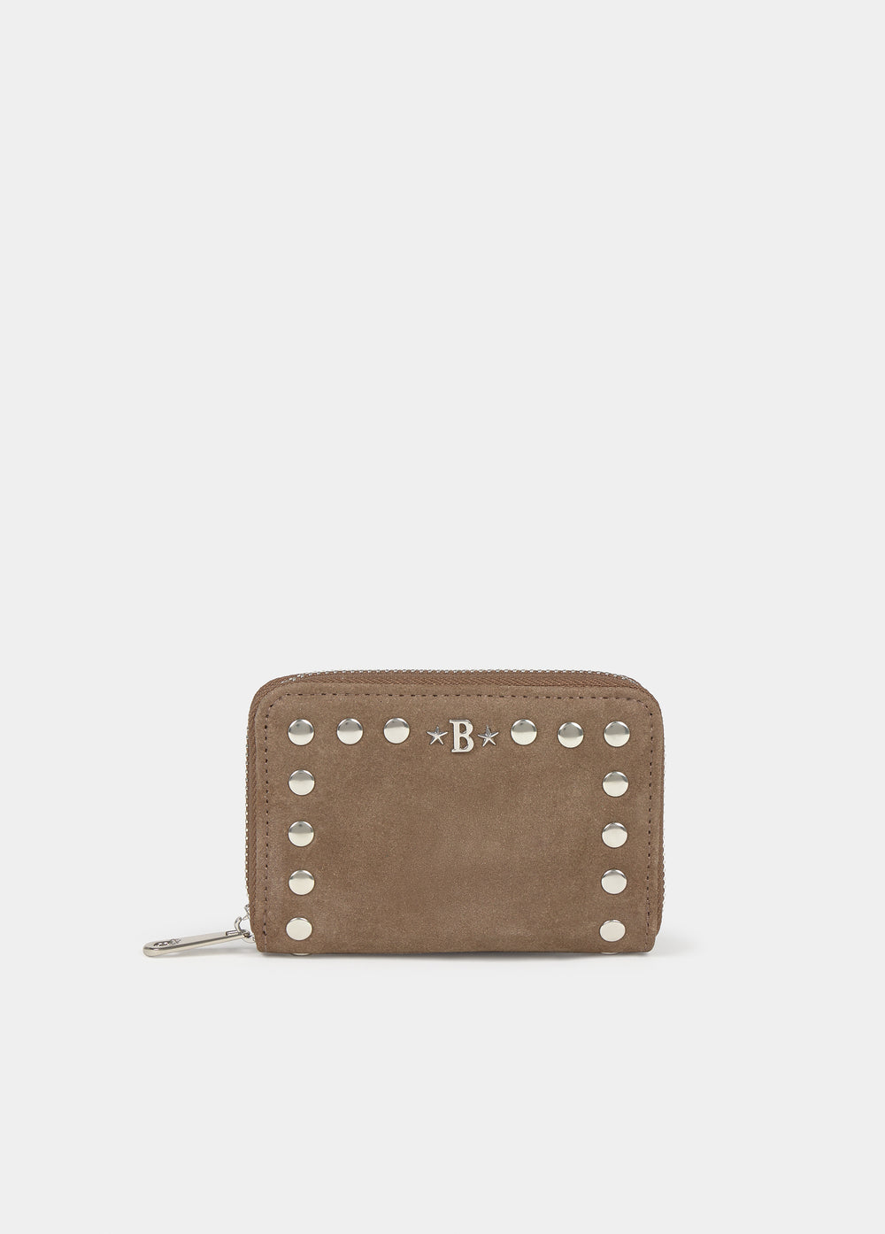 Leather studded coin purse