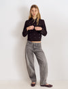 Jeans met barrel-pijp en normale taille