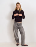Jeans met barrel-pijp en normale taille