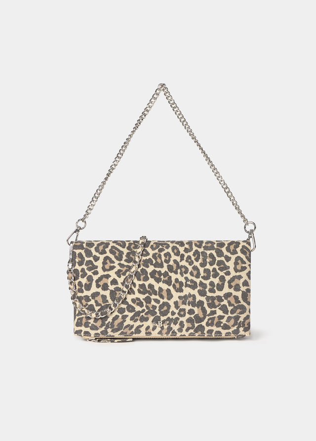 Bossa de solapa amb estampat animal