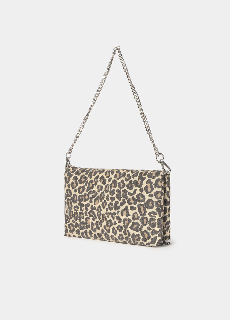 Bossa de solapa amb estampat animal