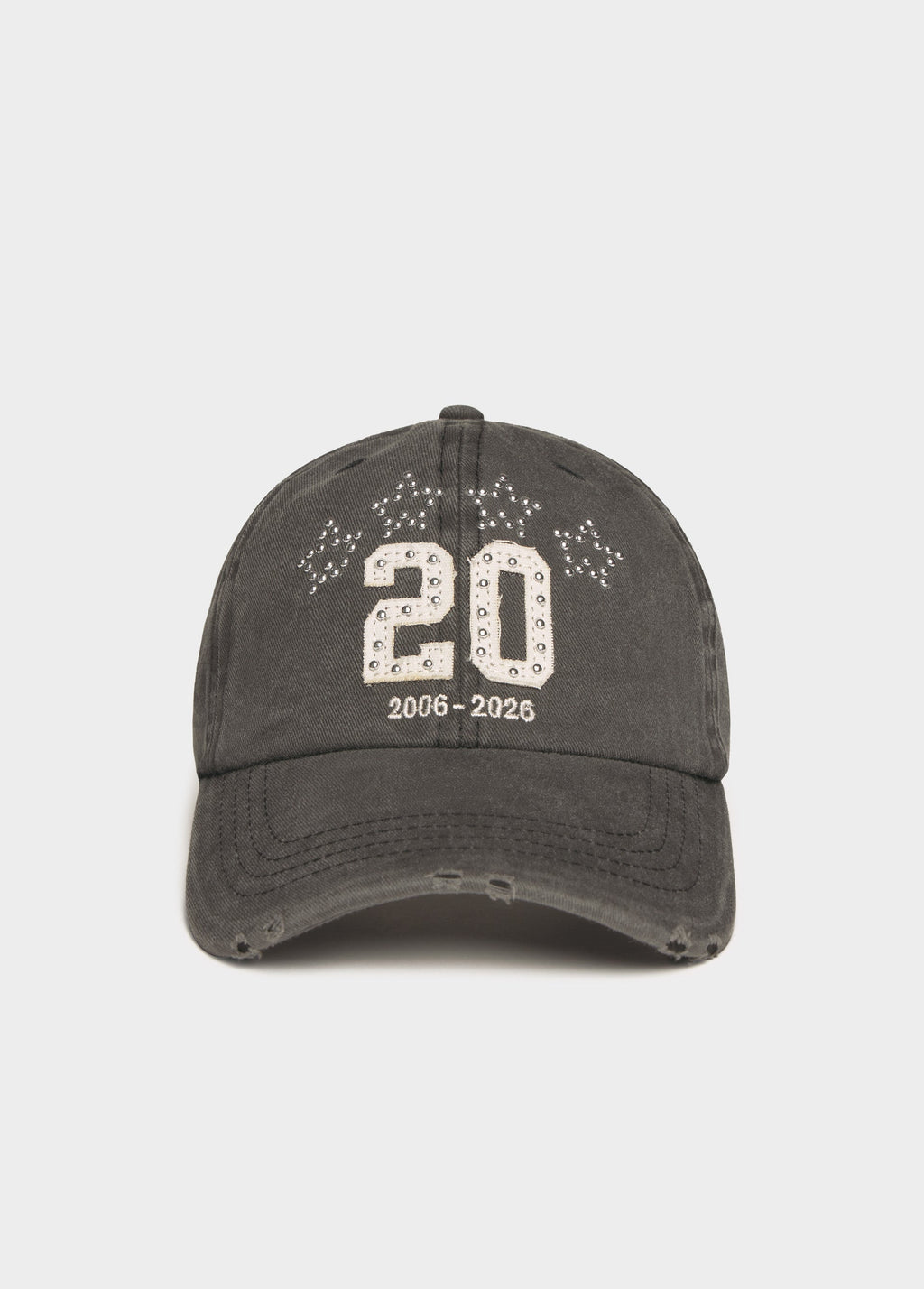 Gorra del 20è aniversari amb tatxes