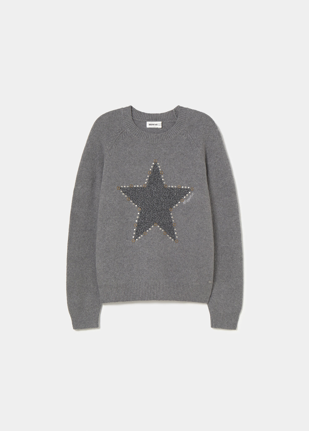 Pullover mit Stern und Nieten